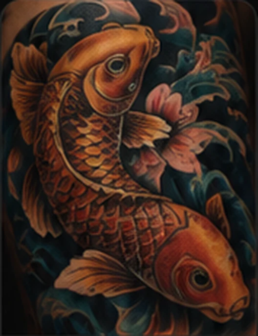 Colour tattoo style