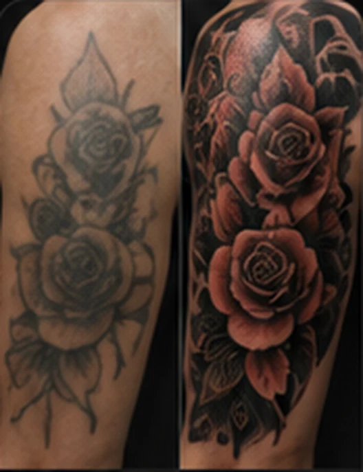 Cover-up tattoo style